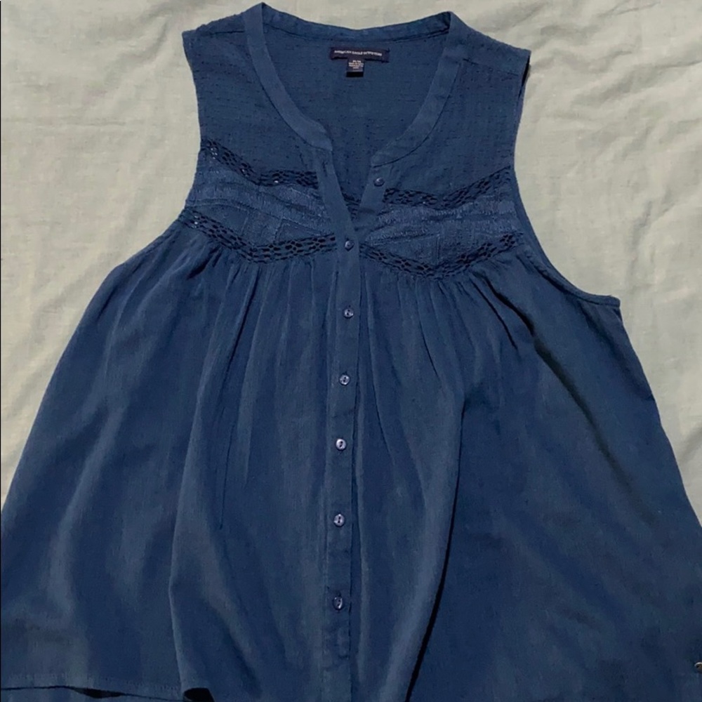 🛍💵 4/$25 AE Button Down Boho Tank Top